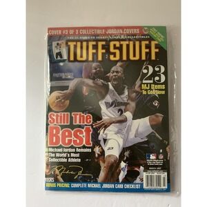TUFF STUFF Magazine March 2002 | Michael Jordan Cover | Washington Wizards | NBA